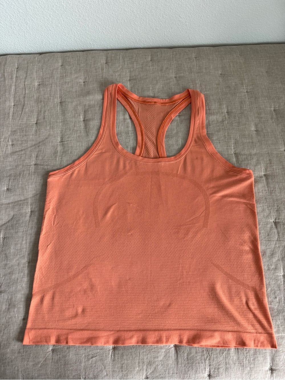 Lululemon Peach Racerback Tank Top Size 10